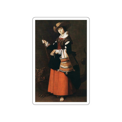 ZURBARAN, Francisco de - St Margaret (Artwork) STICKER Vinyl Die-Cut Decal