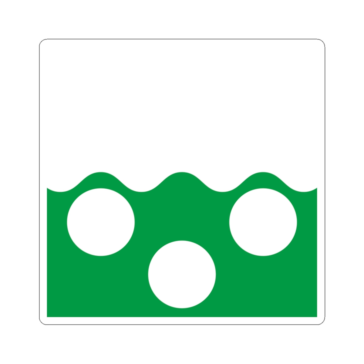 Flag of Pajala (Sweden) STICKER Vinyl Kiss-Cut Decal