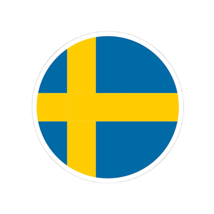 Sweden flag orb icon (Sweden) STICKER Vinyl Kiss-Cut Decal