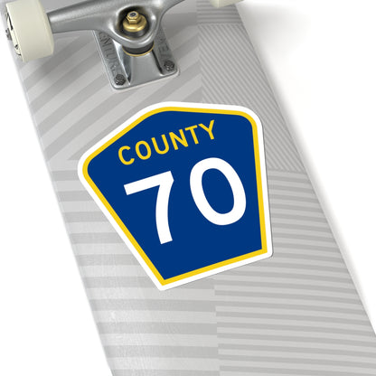 County 70 MN (Minnesota) (Road Sign) STICKER Vinyl Kiss-Cut Decal