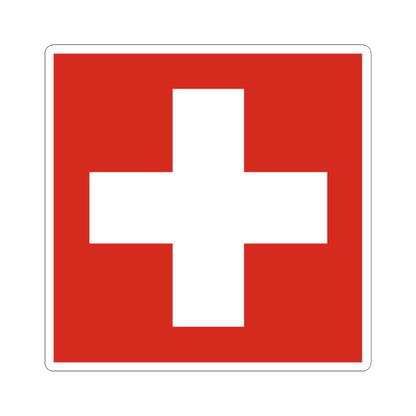 Flag of Switzerland 20-26 (Switzerland) STICKER Vinyl Kiss-Cut Decal