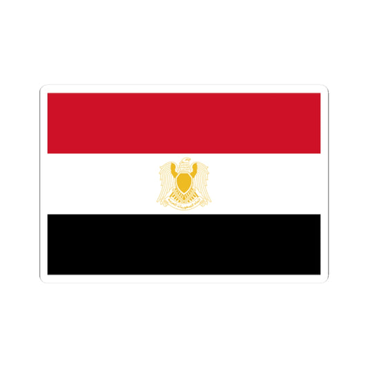 Flag of Syria 1972-1980 (Syria) STICKER Vinyl Kiss-Cut Decal