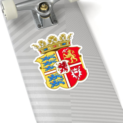 Armoiries de Sophie de Poméranie (Denmark) (Coat of Arms) STICKER Vinyl Kiss-Cut Decal