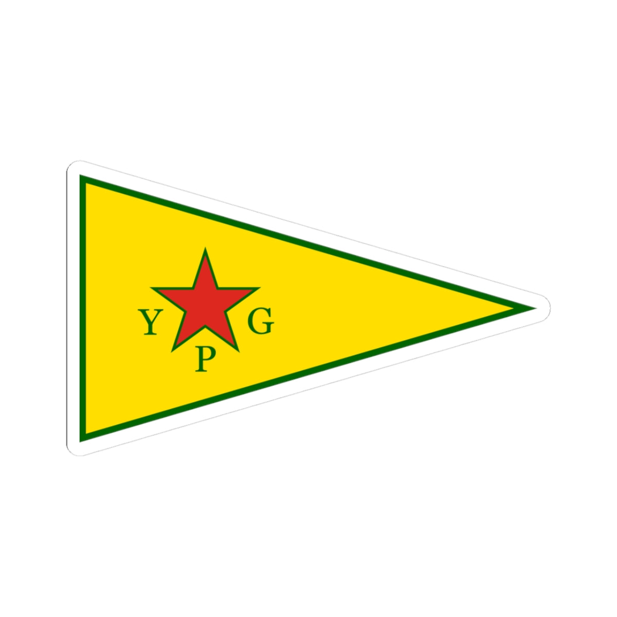 Peoples Protection Units Flag (Syria) STICKER Vinyl Kiss-Cut Decal
