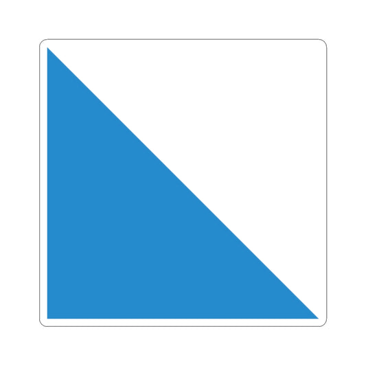 Flag of Canton of Zurich (Switzerland) STICKER Vinyl Kiss-Cut Decal