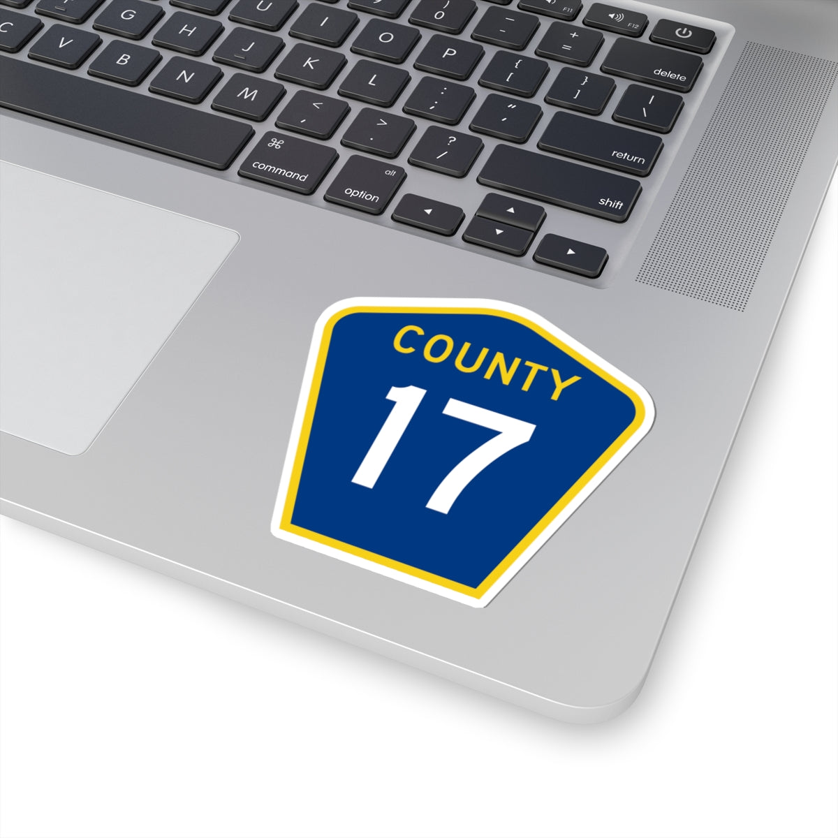 County 17 MN (Minnesota) (Road Sign) STICKER Vinyl Kiss-Cut Decal