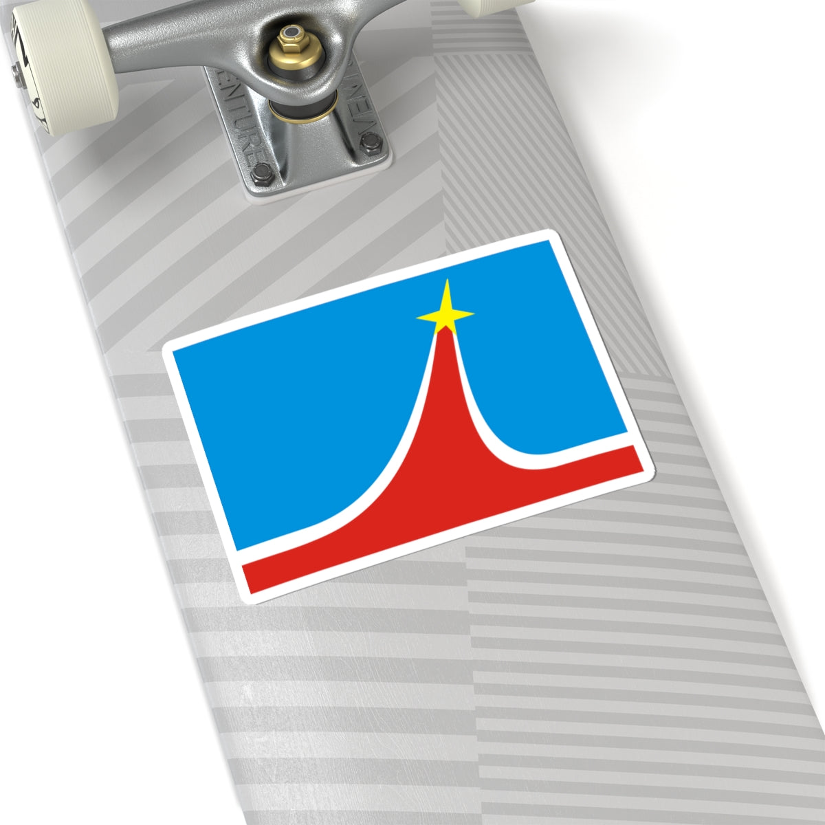 Flag of Lyubertsy Moscow oblast 2007 (Russia) STICKER Vinyl Kiss-Cut Decal