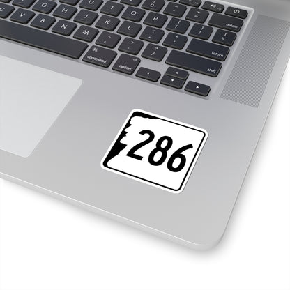 NH Route 286 (New Hampshire) (Road Sign) STICKER Vinyl Kiss-Cut Decal