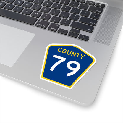County 79 MN (Minnesota) (Road Sign) STICKER Vinyl Kiss-Cut Decal