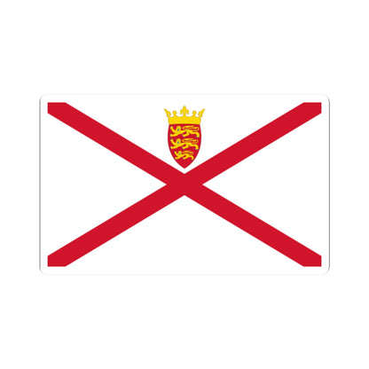 Flag of Jersey (United Kingdom) STICKER Vinyl Kiss-Cut Decal