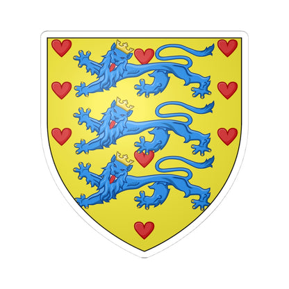 Ancien blason Danemark (Denmark) (Coat of Arms) STICKER Vinyl Kiss-Cut Decal