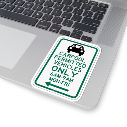 PBOT Road sign P4451L (Oregon) (Road Sign) STICKER Vinyl Kiss-Cut Decal