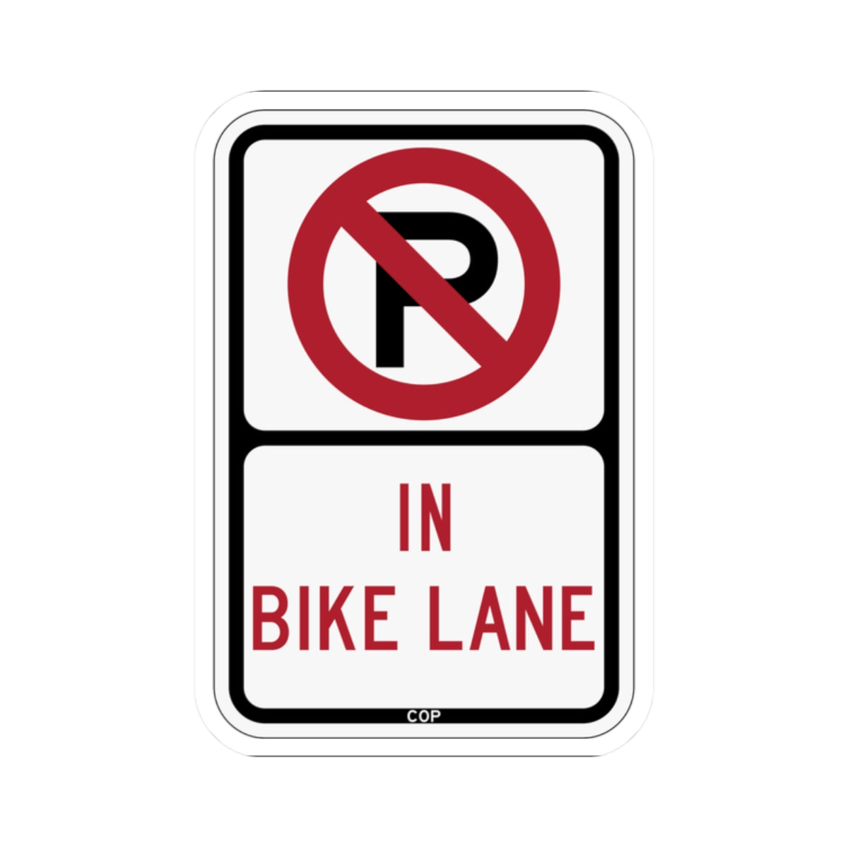 PBOT Road sign P1841 (Oregon) (Road Sign) STICKER Vinyl Kiss-Cut Decal