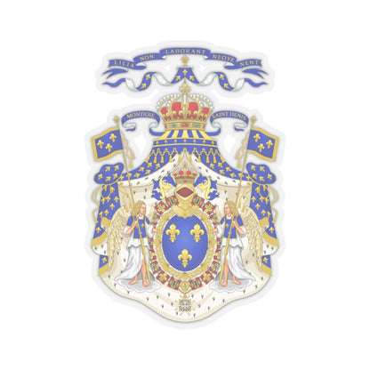 Grand Royal Coat of Arms of France - STICKER Vinyl Kiss-Cut Decal