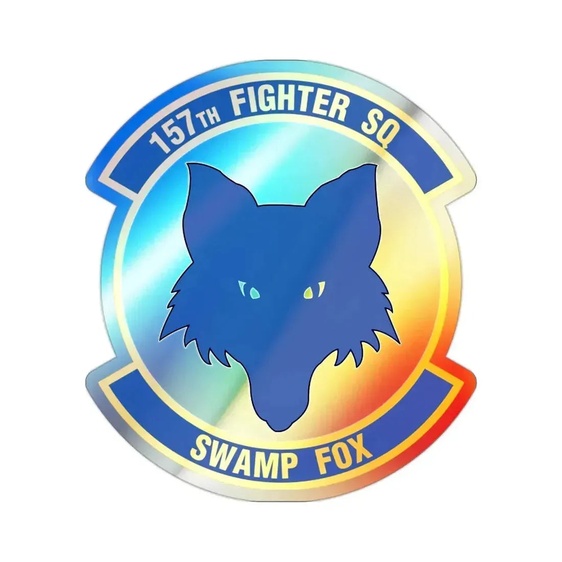 157 Fighter Squadron (U.S. Air Force) Holographic STICKER Die-Cut Vinyl Decal - The Sticker Space
