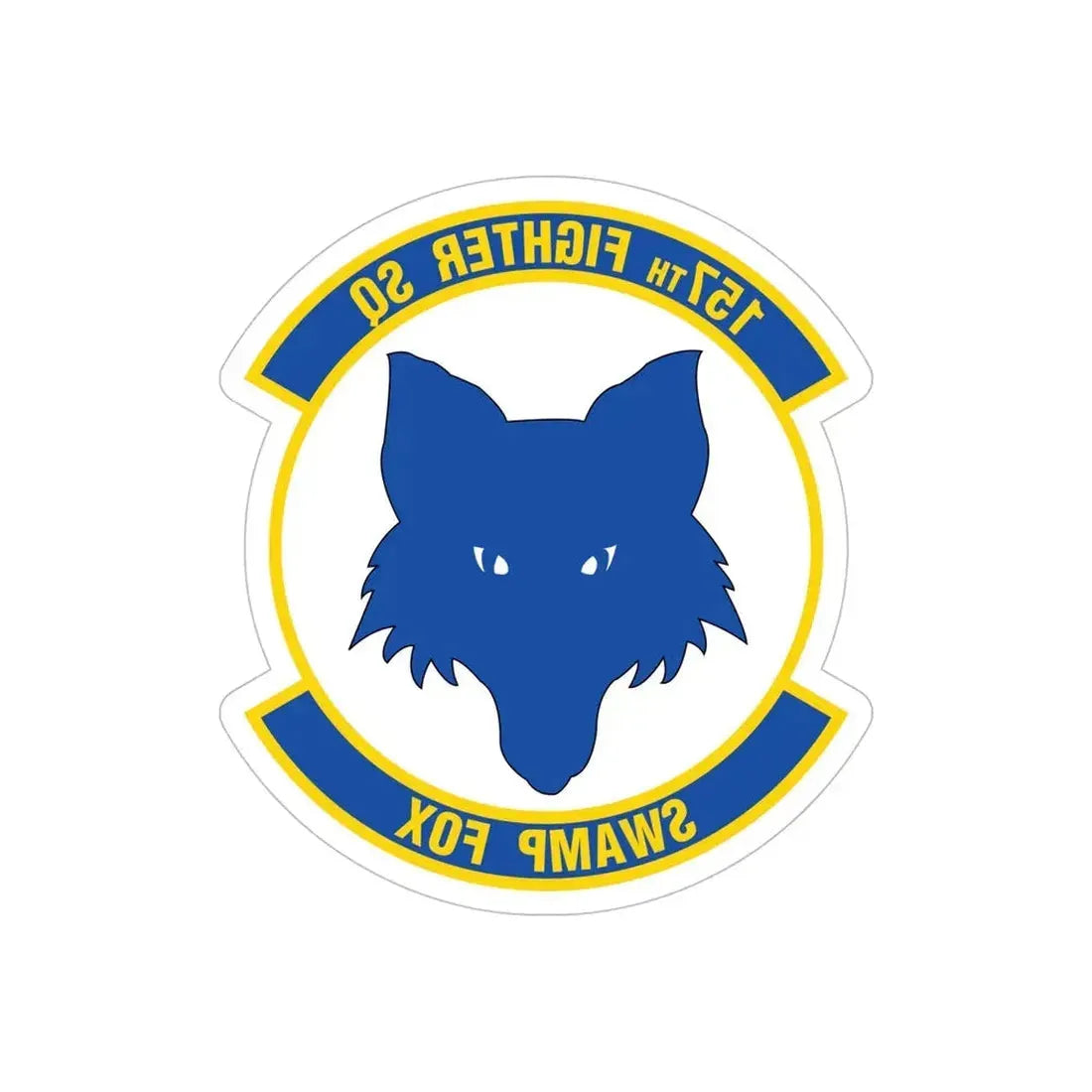 157 Fighter Squadron (U.S. Air Force) REVERSE PRINT Transparent Die-Cut STICKER - The Sticker Space