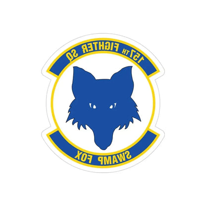157 Fighter Squadron (U.S. Air Force) REVERSE PRINT Transparent Die-Cut STICKER - The Sticker Space