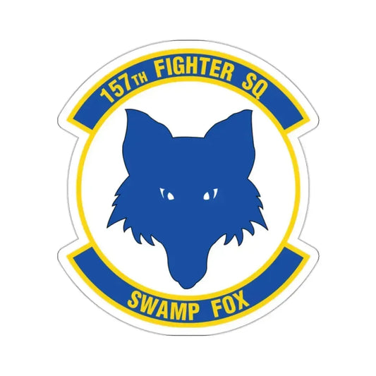 157 Fighter Squadron (U.S. Air Force) STICKER Vinyl Kiss-Cut Decal 2 Inch White - The Sticker Space