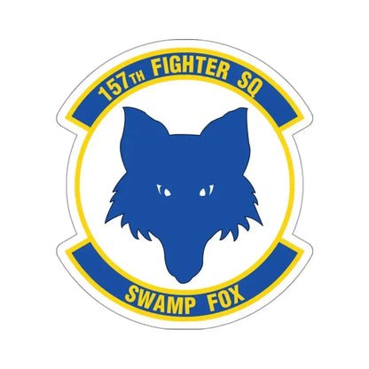 157 Fighter Squadron (U.S. Air Force) STICKER Vinyl Kiss-Cut Decal 3 Inch White - The Sticker Space