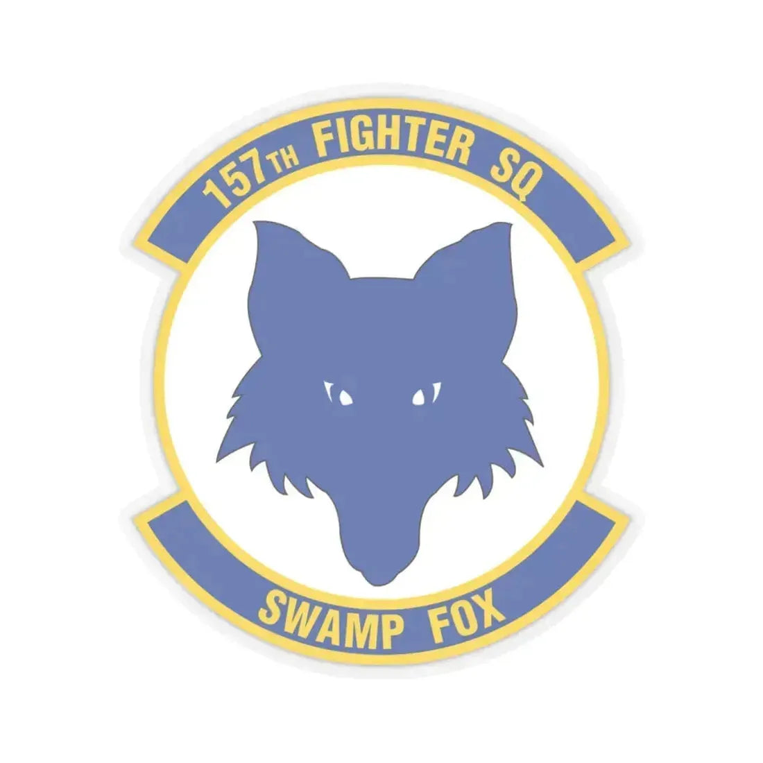 157 Fighter Squadron (U.S. Air Force) STICKER Vinyl Kiss-Cut Decal 6 Inch Transparent - The Sticker Space