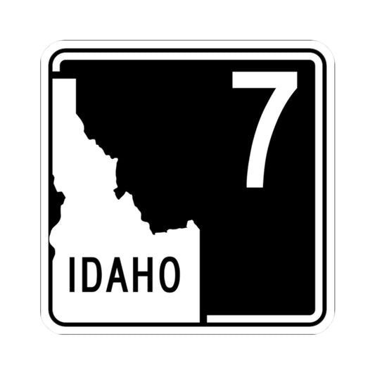 ID-7 (Idaho) (Road Sign) STICKER Vinyl Kiss-Cut Decal