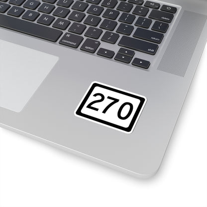 WV-270 (Virginia) (Road Sign) STICKER Vinyl Kiss-Cut Decal