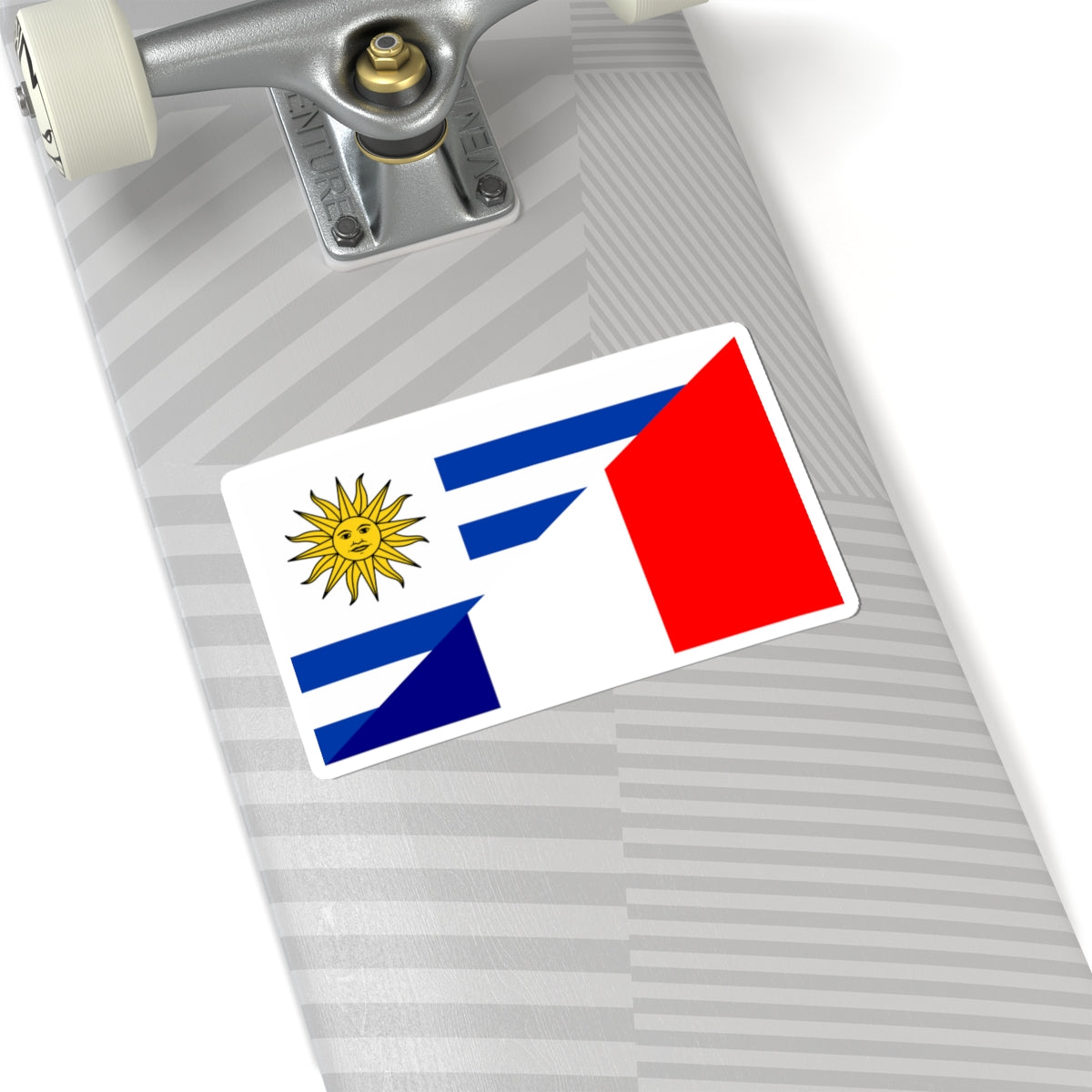 Flag of Uruguay and France (France) STICKER Vinyl Kiss-Cut Decal