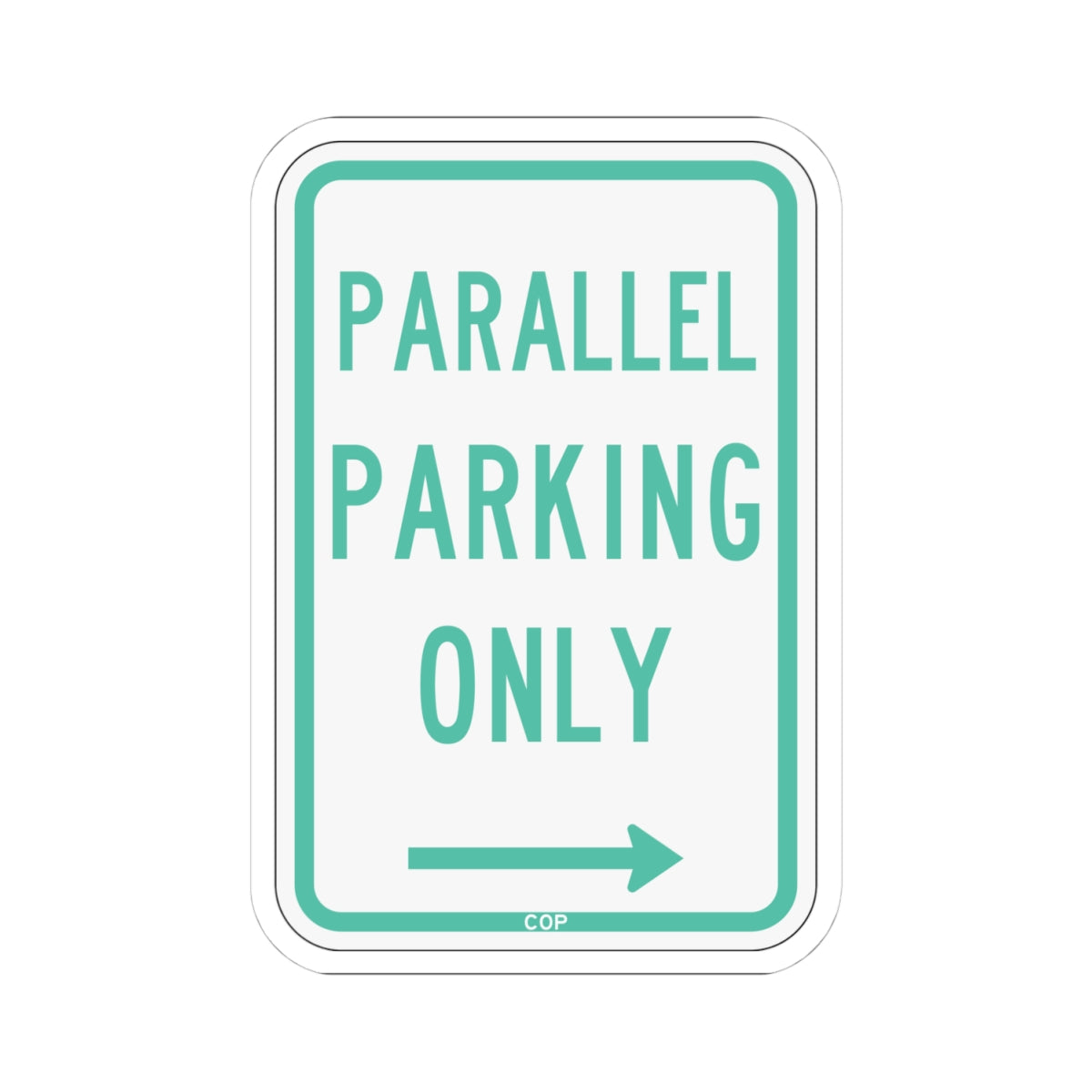 PBOT Road sign P4600L (Oregon) (Road Sign) STICKER Vinyl Kiss-Cut Decal