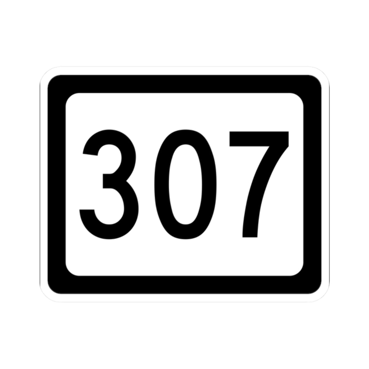 WV-307 (Virginia) (Road Sign) STICKER Vinyl Kiss-Cut Decal
