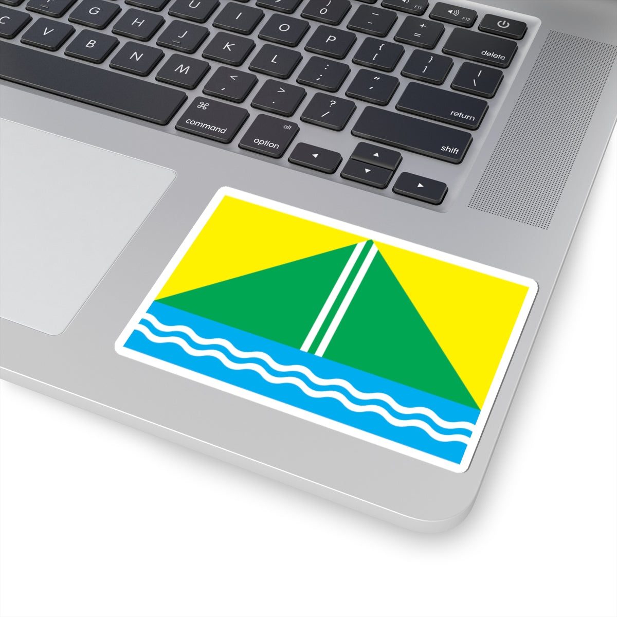 Flag of Nazyvaevsky rayon Omsk oblast (Russia) STICKER Vinyl Kiss-Cut Decal