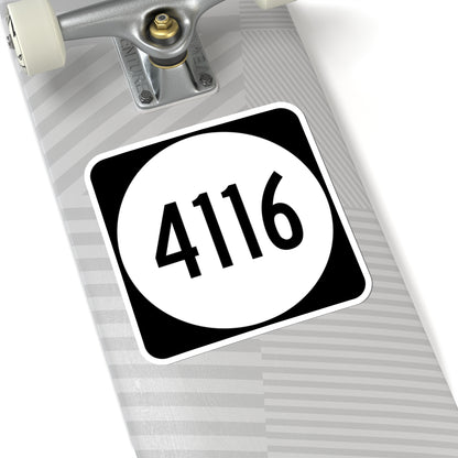 PR tertiary 4116 (Puerto Rico) (Road Sign) STICKER Vinyl Kiss-Cut Decal