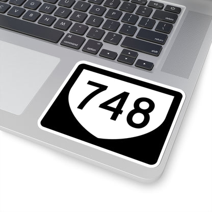PR urban primary 748 (Puerto Rico) (Road Sign) STICKER Vinyl Kiss-Cut Decal