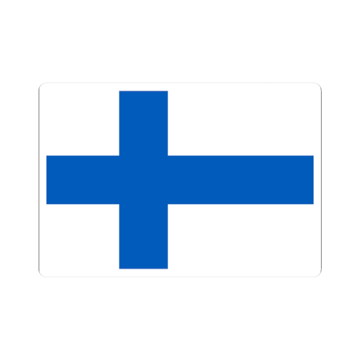 Flag of Finland 1918-1920 3-2 (Finland) STICKER Vinyl Kiss-Cut Decal