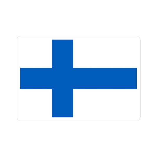 Flag of Finland 1918-1920 3-2 (Finland) STICKER Vinyl Kiss-Cut Decal