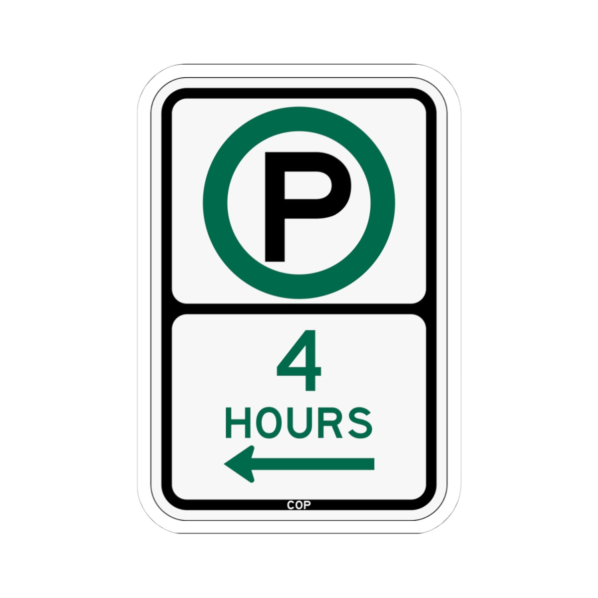 PBOT Road sign P3805L (Oregon) (Road Sign) STICKER Vinyl Kiss-Cut Decal