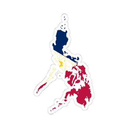 Flag map of the Philippines navy blue (Philippines) STICKER Vinyl Kiss-Cut Decal