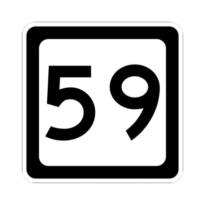WV-59 (Virginia) (Road Sign) STICKER Vinyl Kiss-Cut Decal