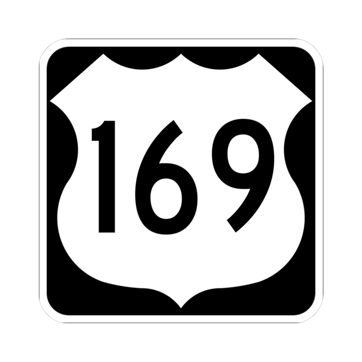 US 169 MN 1961 (Minnesota) (Road Sign) STICKER Vinyl Kiss-Cut Decal