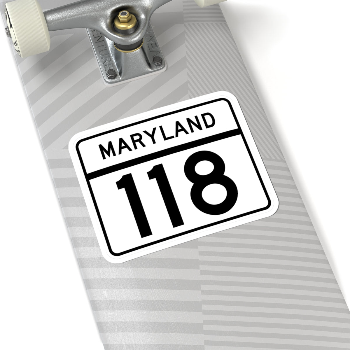 MD Route 118 (Maryland) (Road Sign) STICKER Vinyl Kiss-Cut Decal
