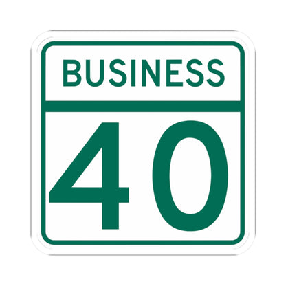 MD Route 40 Business (Maryland) (Road Sign) STICKER Vinyl Kiss-Cut Decal