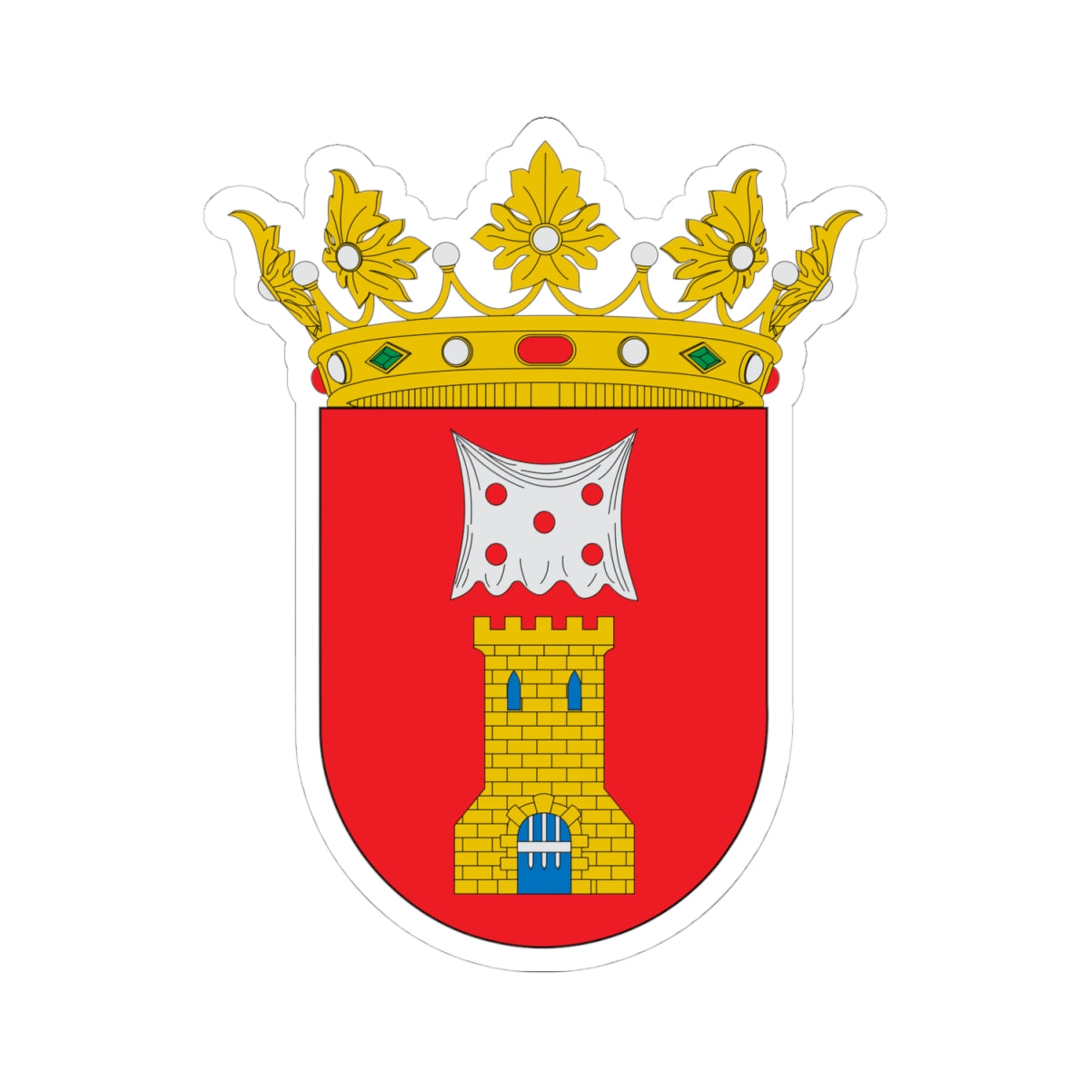 Escudo de Aniñón (Spain) (Coat of Arms) STICKER Vinyl Kiss-Cut Decal