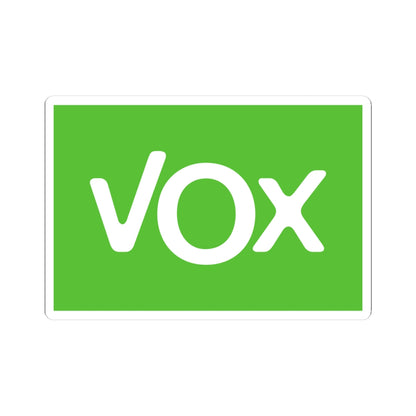 Flag of VOX (Spain) STICKER Vinyl Kiss-Cut Decal