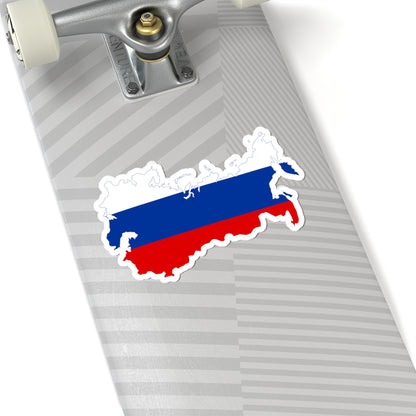 Flag-map of the Russian Empire (Russia) STICKER Vinyl Kiss-Cut Decal