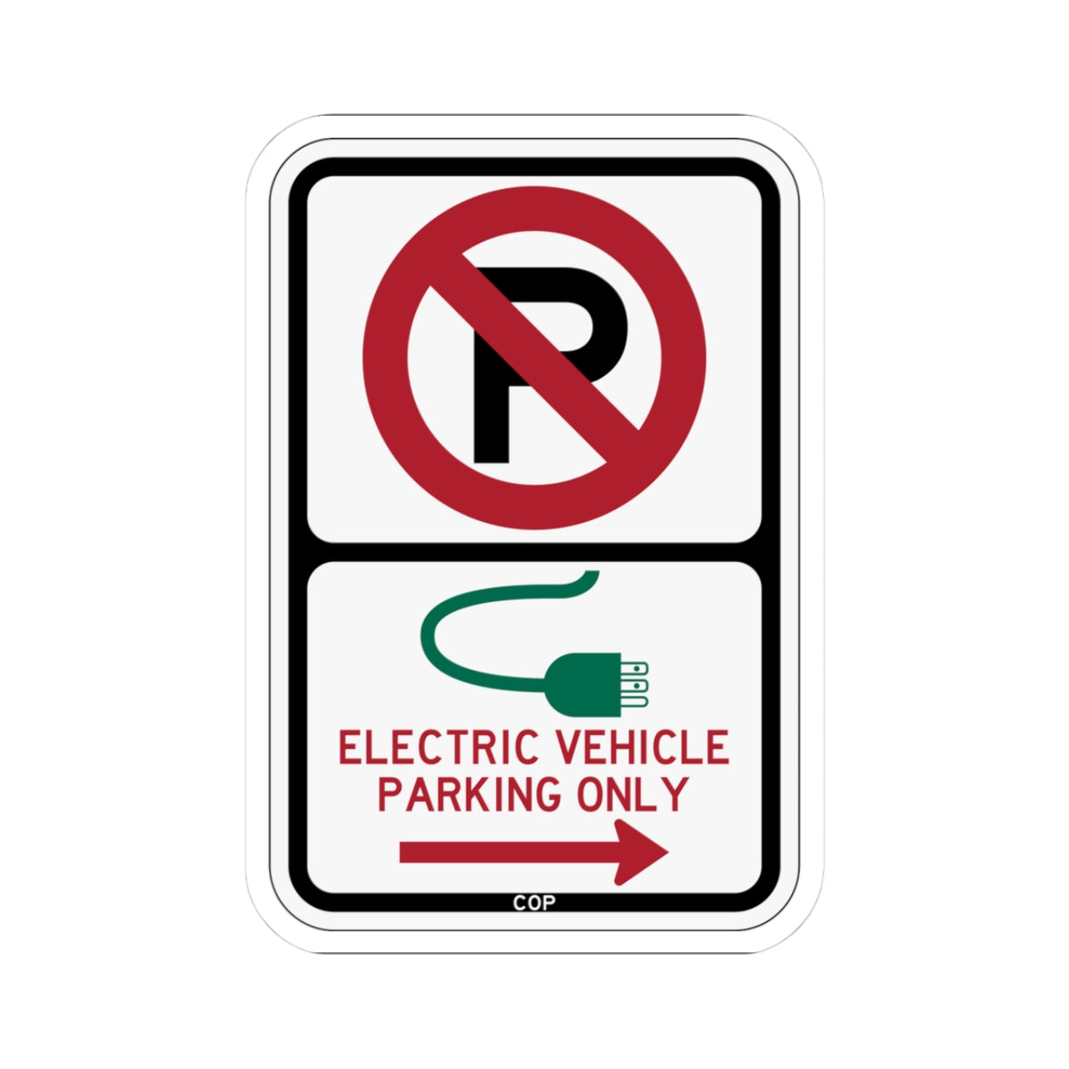 PBOT Road sign P1915R (Oregon) (Road Sign) STICKER Vinyl Kiss-Cut Decal