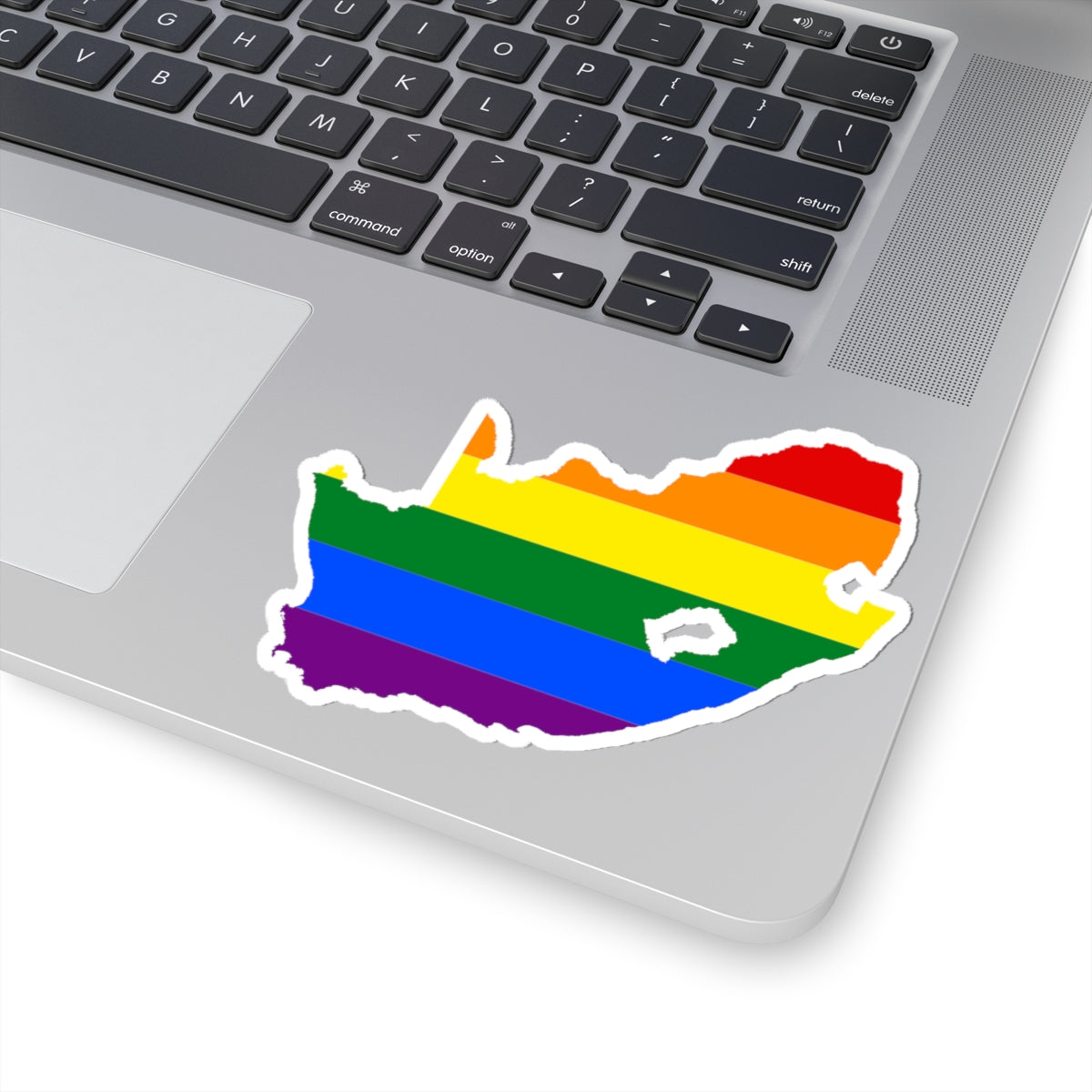 LGBT flag map of South Africa (South Africa) STICKER Vinyl Kiss-Cut Decal