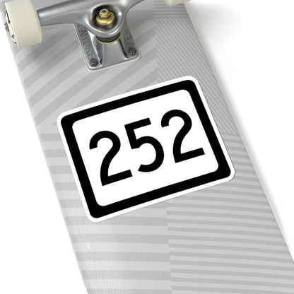 WV-252 (Virginia) (Road Sign) STICKER Vinyl Kiss-Cut Decal