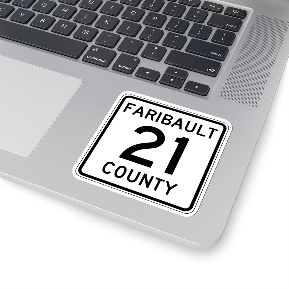 Faribault County Route 21 MN (Minnesota) (Road Sign) STICKER Vinyl Kiss-Cut Decal