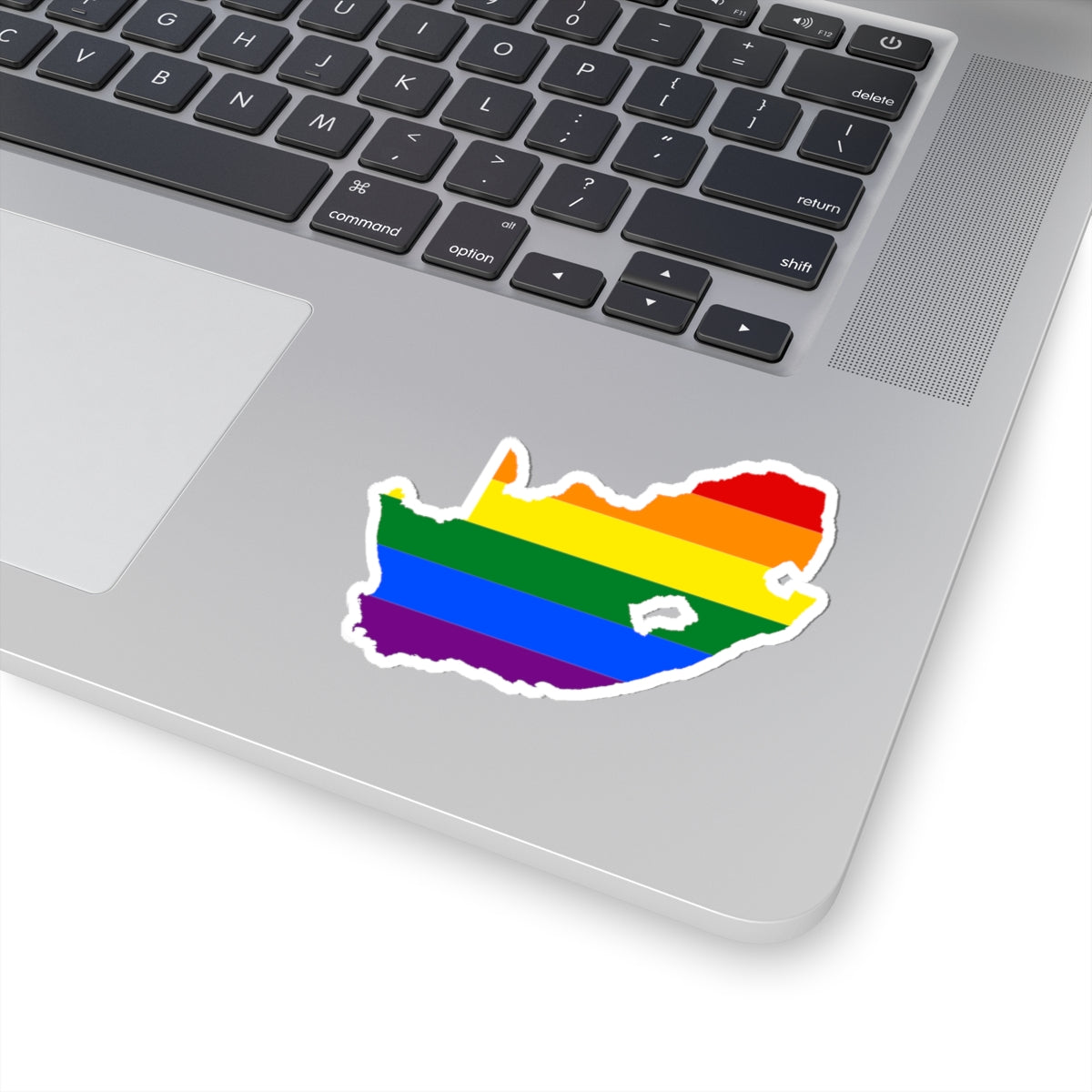 LGBT flag map of South Africa (South Africa) STICKER Vinyl Kiss-Cut Decal