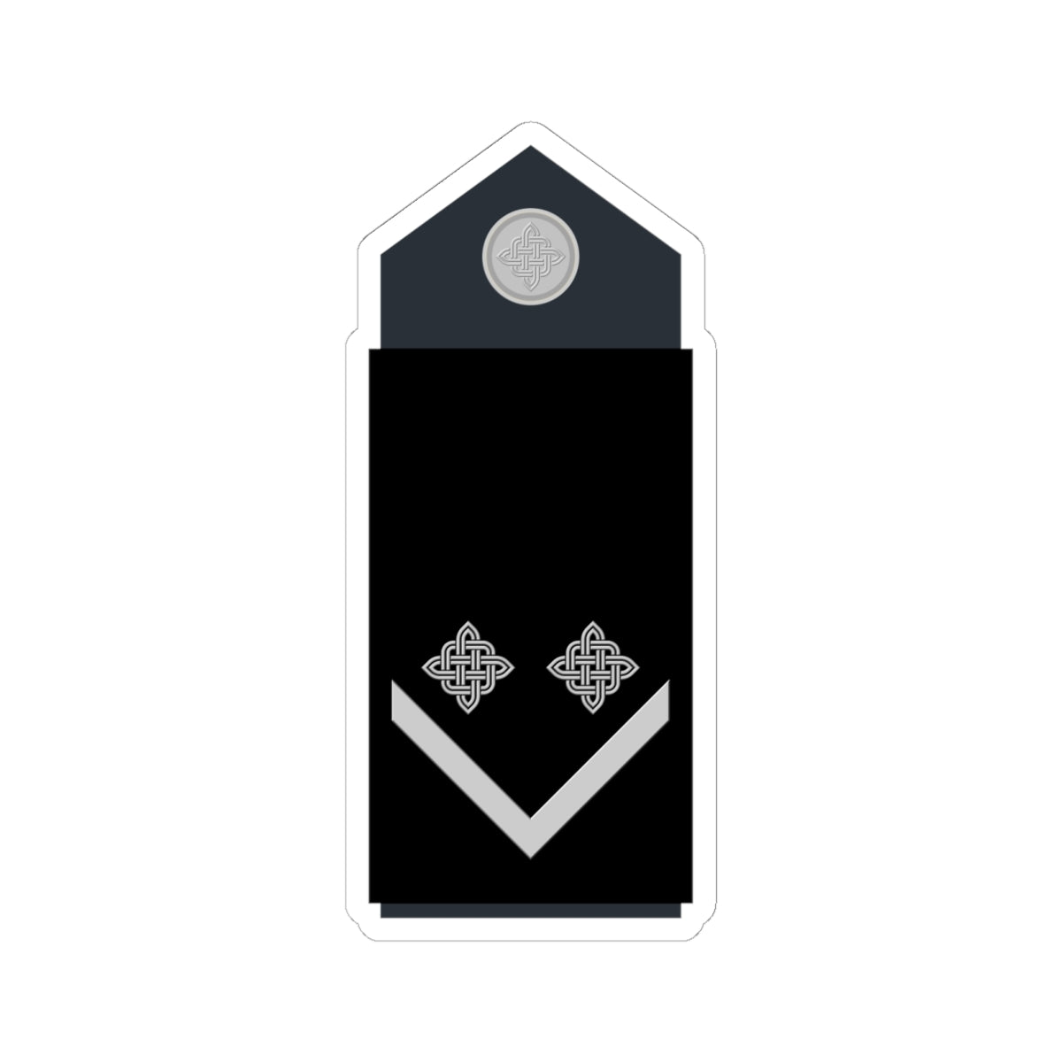 Naramenica odore desetnika HRZ i PZO (Croatia) (Military Rank) STICKER Vinyl Kiss-Cut Decal