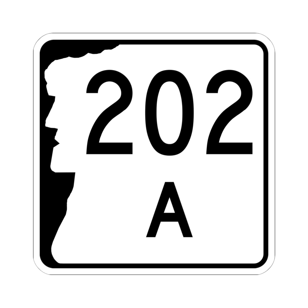 NH Route 202A (New Hampshire) (Road Sign) STICKER Vinyl Kiss-Cut Decal